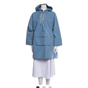 Alexa Chung x Barbour Blue Cape